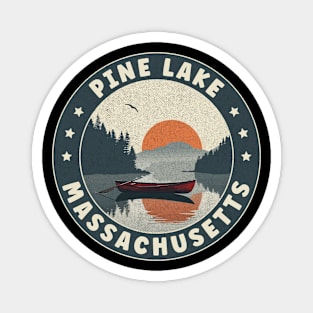 Pine Lake Massachusetts Sunset Magnet