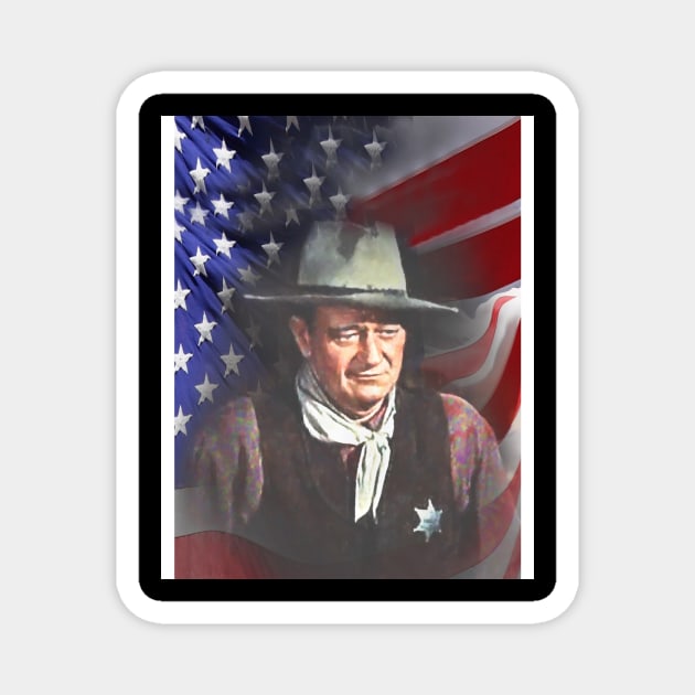 John_Wayne Magnet by Anung