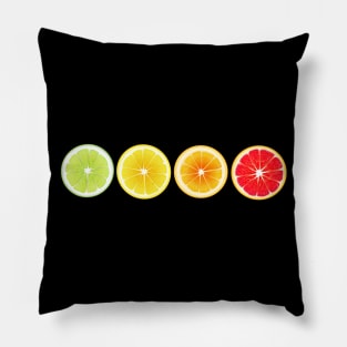 Lime Lemon Orange Vitamin Citrus Wheels of a Power of Juice Health Food choices and living Greenway for your own strong Health benefits and vitality life Pillow