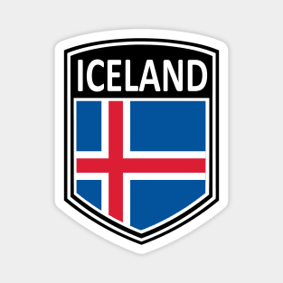 Flag Shield - Iceland Magnet