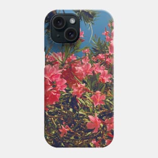 Pretty Pink Flowers Photography design with blue sky nature lovers Phone Case