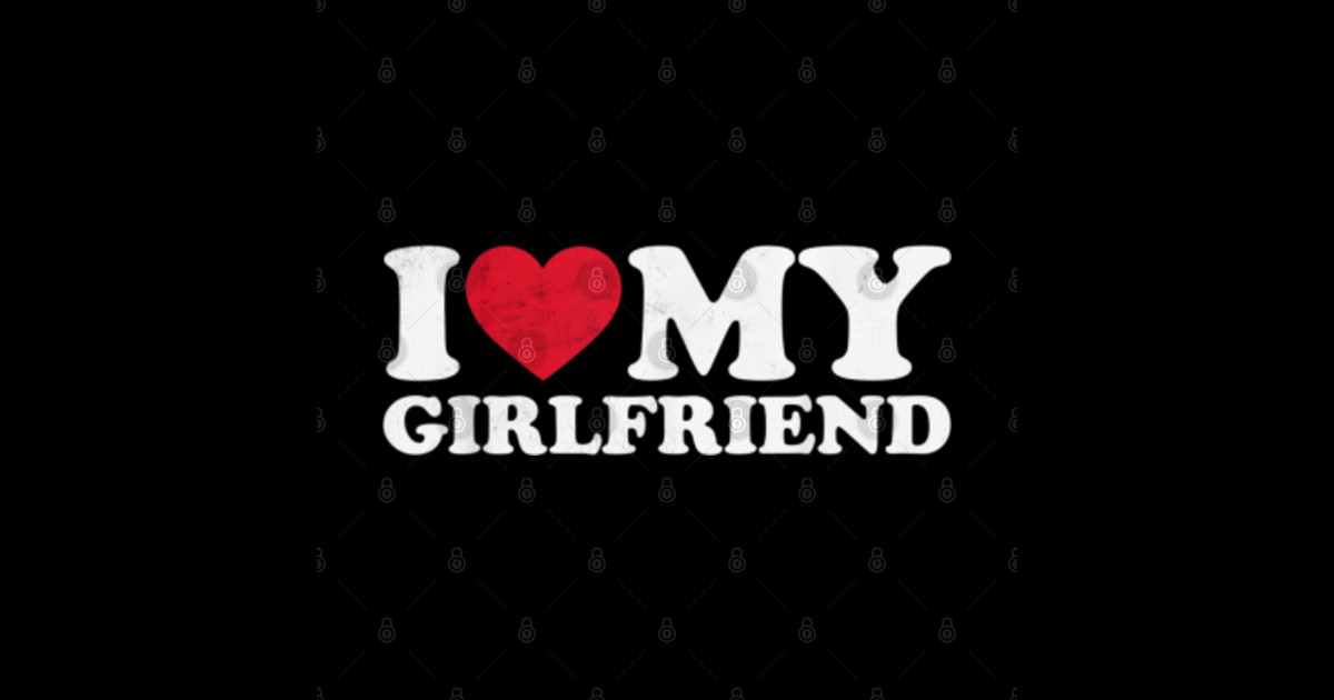 I Heart My Girlfriend I Love My Girlfriend Red Heart Sticker I Heart My Girlfriend I Love My Girlfriend Red Heart Sticker