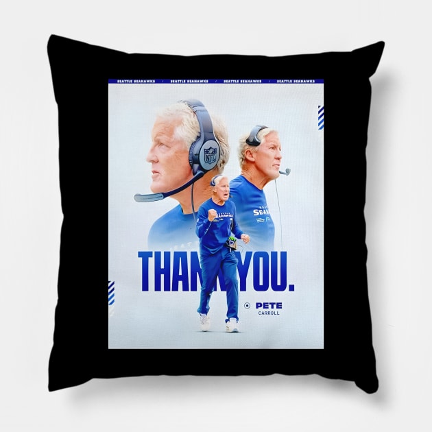 Team Pete Carroll Pillow by kicks supply