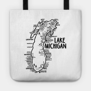 Lake Michigan Map Tote