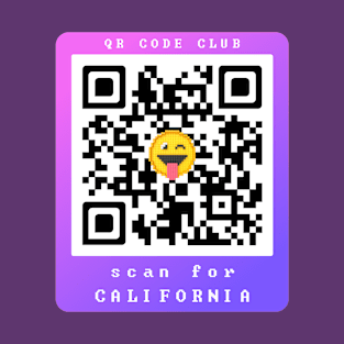 Scan for California, Qr Code Funny Memes -35 T-Shirt