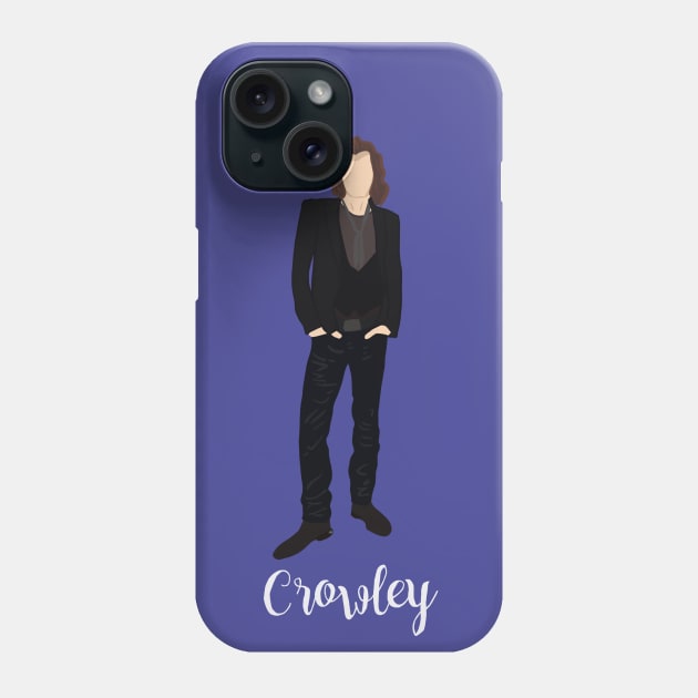 Crowley Good Omens David Tennant Gaiman Phone Case by Bookishandgeeky