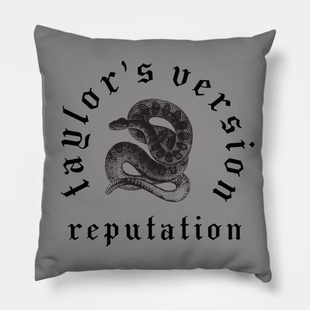 Reputation Taylor's Version Serpent Edition Pillow by Hadley Winthrop Co.