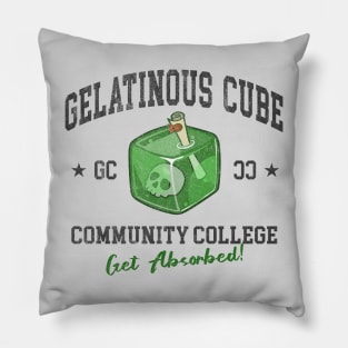 Gelatinous Cube Community College Pillow