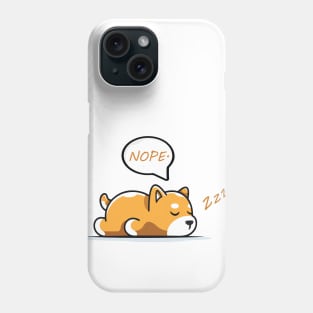 funny lazy dog Phone Case