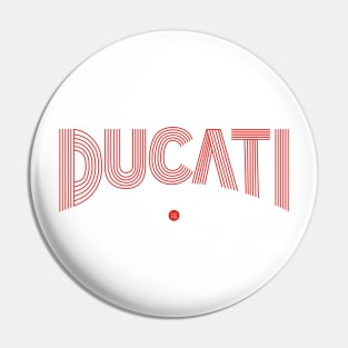 Ducati lettering red lines Pin