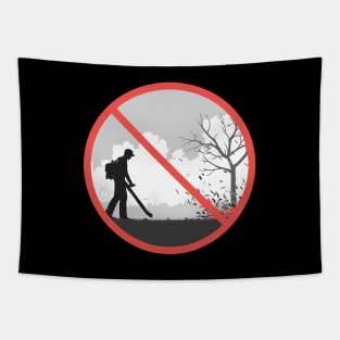 Autumn Leaf Blowing Prohibited! Vintage Tapestry