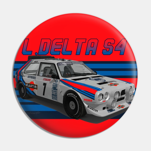 Lancia Delta Group B Martini Pin by PjesusArt