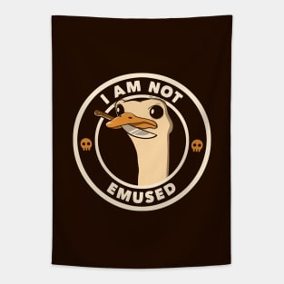 I Am Not Emused Funny Emu by Tobe Fonseca Tapestry