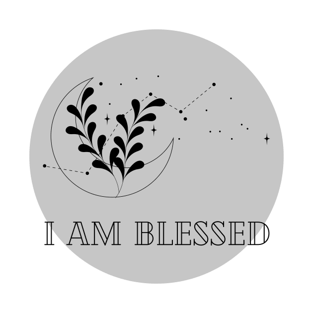 Affirmation Collection - I Am Blessed (Gray) by Tanglewood Creations