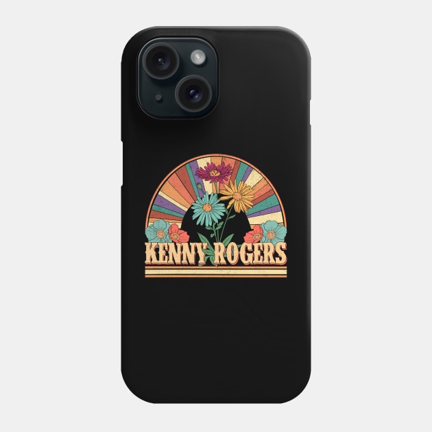 Kenny Flowers Name Rogers Personalized Gifts Retro Style Phone Case by Roza Wolfwings