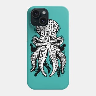 Octopus Linocut Phone Case