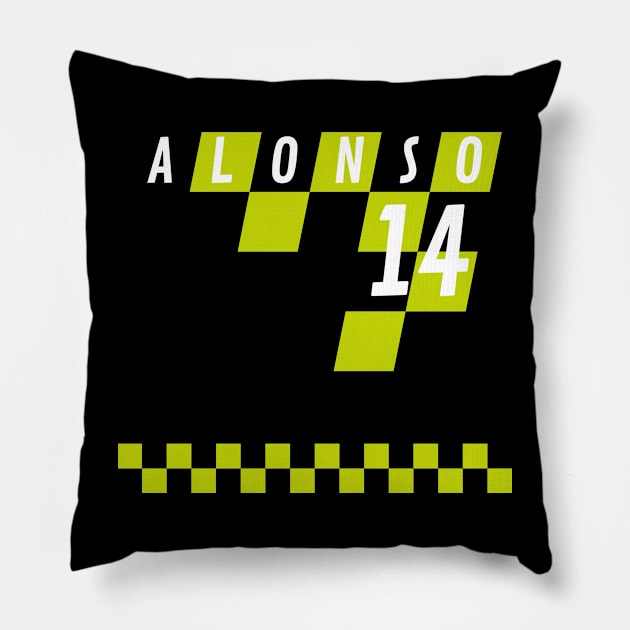 Fernando AlonsoAston Martin F1 2023 Pillow by Micapox