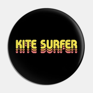 Retro Kite Surfer Pin