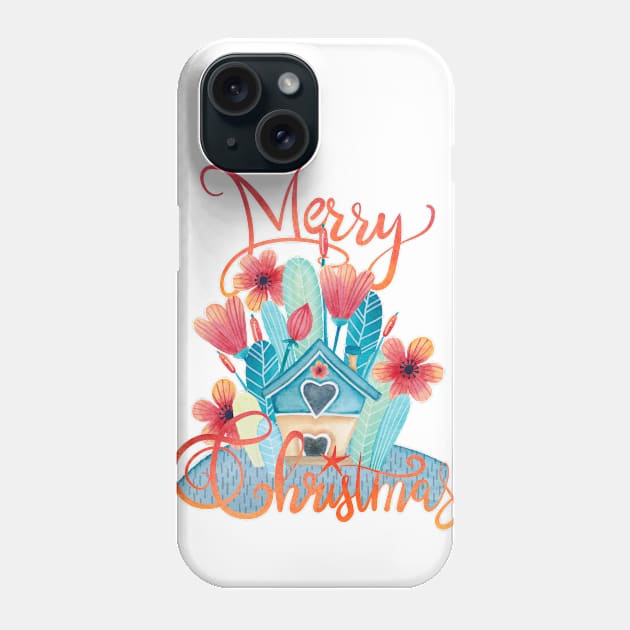 Merry Little Daisy House Phone Case by Gingerlique