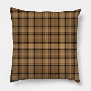 Brown Pliad, Coffee Colors Tartan, Black Twills Pillow