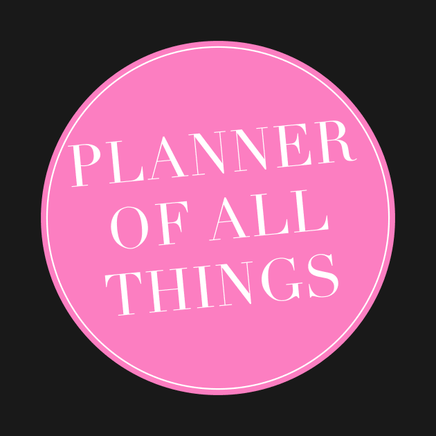 Planner of All Things Sticker by Asilynn