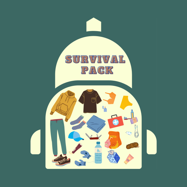 Survival backpack by SkyisBright