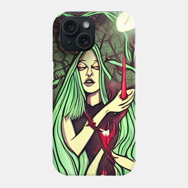 Darkly Mythic: Unleash Your Alternative Style in the Realm of Fantasy and Horror Phone Case by ShyPixels Arts