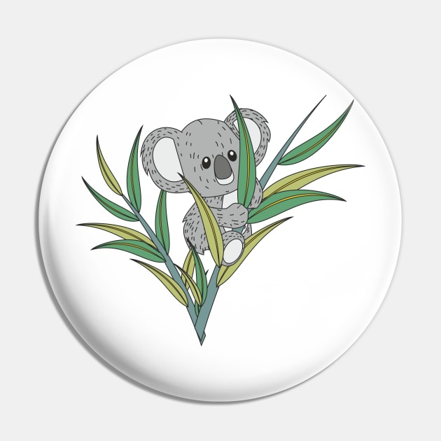 Koala Hanging Around Pin by Mitalim