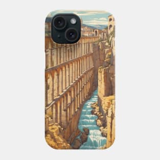 Aqueduct of Segovia Spain Travel Tourism Retro Vintage Phone Case