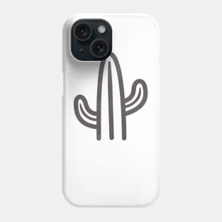 Cool Cactus Print T-Shirt Phone Case