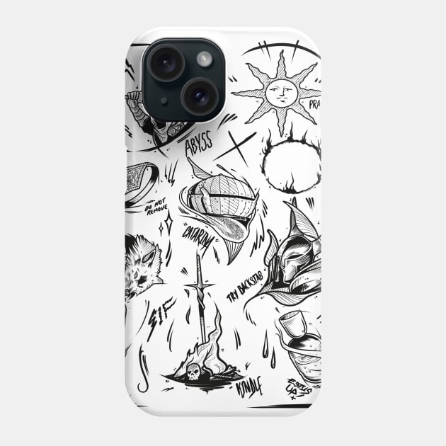 Parchment of Souls Phone Case by Scottconnick