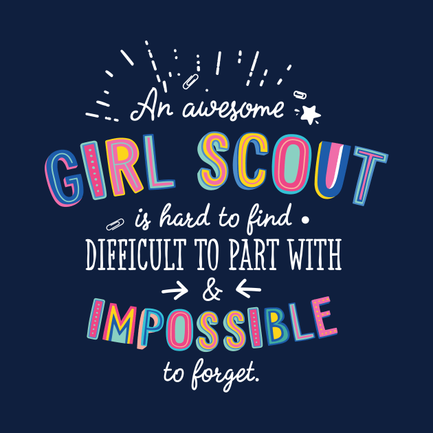 An awesome Girl Scout Gift Idea - Impossible to Forget Quote by BetterManufaktur