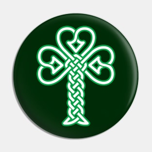 Celtic knotwork Shamrock Pin