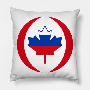 Russian Canadian Multinational Patriot Flag Series Pillow