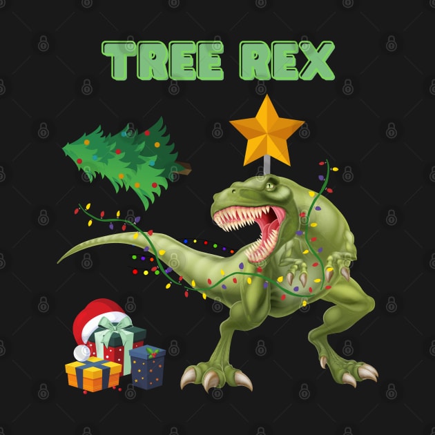 Tree Rex, Tree Rex Christmas, Dinosaur Christmas, Christmas Dinosaur, Dinosaur Lover, Dinosaur Gift Idea, T Rex Christmas, Dinosaur Xmas, Funny Dinosaur Christmas by DESIGN SPOTLIGHT