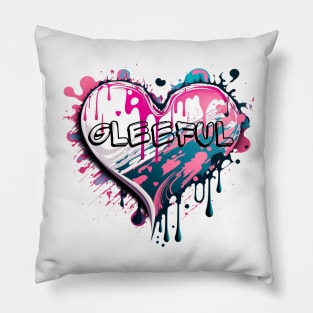 Sweet Gleeful Heart Pillow