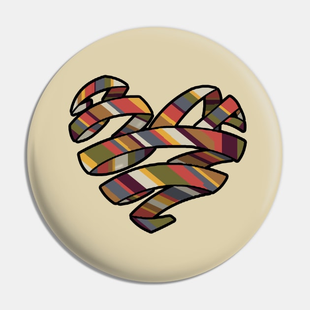 Scarf Heart Pin by LaainStudios