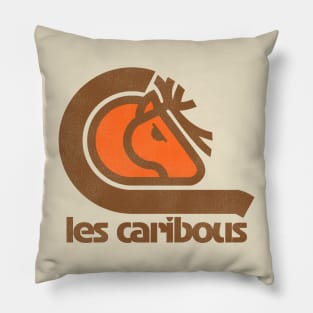 Defunct Quebec Les Caribous Lacrosse Pillow