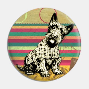 Scottish Terrier Neck Gator Scotty Dog Pin