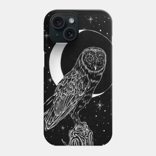 An Owl Made of Midnight Phone Case