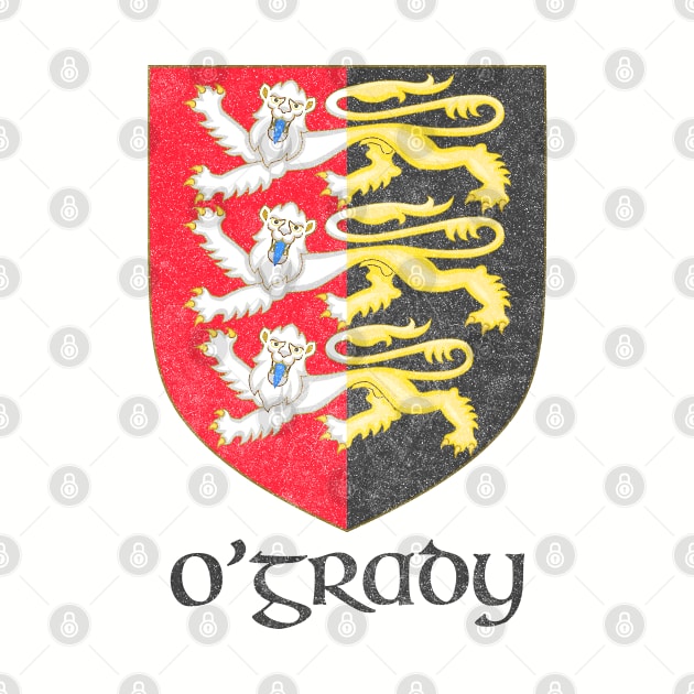 O'Grady / Faded Style Family Crest Design by feck!