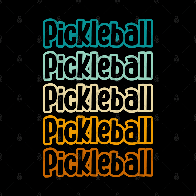 Retro Vintage Pickleball by Batrisyiaraniafitri