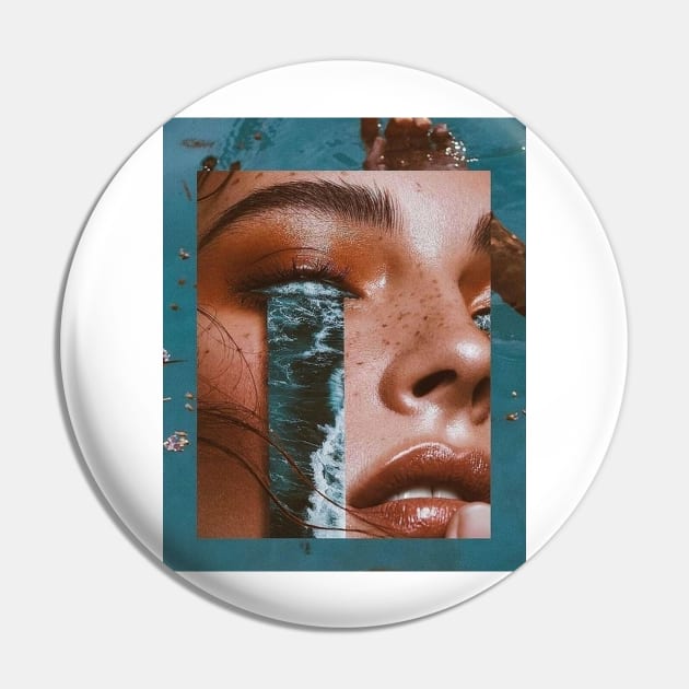 ocean eyes aesthetic collage blue sticker tshirt Pin by kaledabean