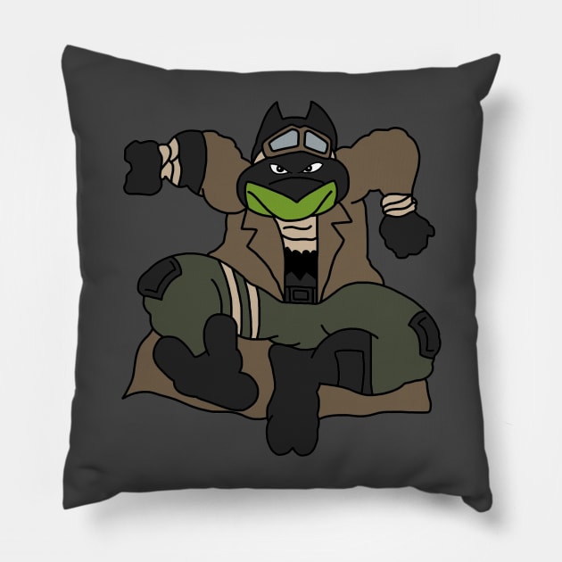 Teenage Mutant Bat-Turtle Pillow by SimplePeteDoodles