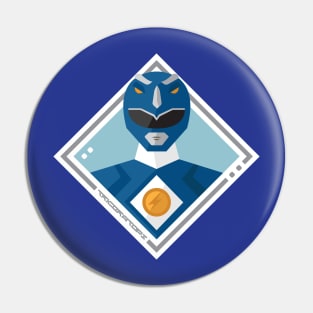 Blue Triceratops Ranger Pin