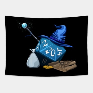 D20 Wizard Tapestry