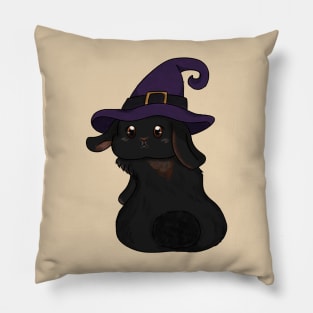 Black Rabbit Witch _ Bunniesmee Pillow