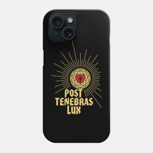 Christian illustration. Light After Darkness. Phone Case