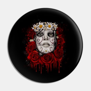 DAY OF THE DEAD "ROSES" Pin