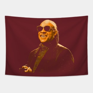 Stevie Wonder Orange Tapestry